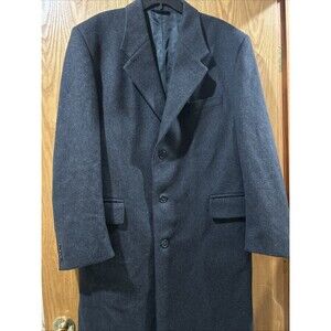 executive collection Grey wool & cashmere mens trench coat size 42R